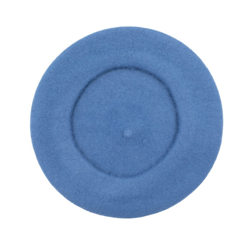 Gllutt Gorro de lana para mujer, estilo francés, color liso,