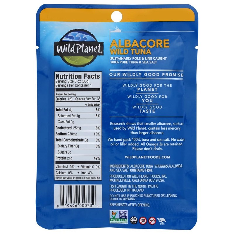 Wild Planet Albacore Tuna - Pouch Pack, 3 Ounce -
