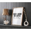 Lithobee - First I Drink The Coffee - Printed Wall