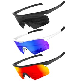 OUKEMAX Polarized Sunglasses-for-Men-Women Sport Sunglasses: Cycling Sunglasses Running Sun glasses for Fishing UV Protection