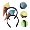 TOVINANNA 2pcs Cute Ice Cream Headbands for Women Fun Hair