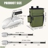 Metal Detector Scoop & Multifunctional Metal Detecting Waist Pouch,Long Handle
