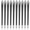 Black Lanyards Office Badge Lanyards with Metal Swivel Carabiner Hook