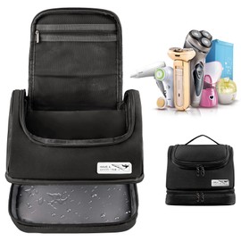 Travel Toiletry Bag, Wash Bag Men Waterproof Double-Layer Wet & Dry Separation Cosmetics Organizer Bag for Women Men