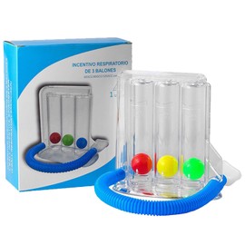 Breath Trainer with 3 Colourful Balls, Lung Function Deep Breath Trainer with 3 Chamber, Lung Function Test Device, Breath Trainer, Lung Function, Deep Breath Trainer, Lung Trainer, Breath Trainer