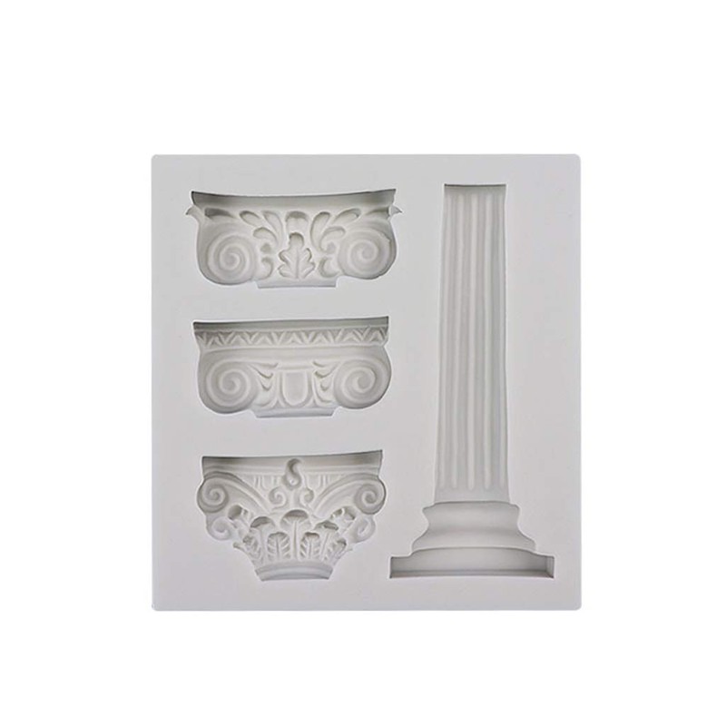 YiFeng Ancient Greek Pillars Mould Roman Column Mould Sugarcraft Epoxy