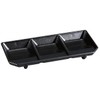J-Kitchens Three Types of Sauce Plate, Black Tataki, Made in