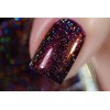 ILNP Bardot - Deep Mahogany Red Holographic Nail Polish