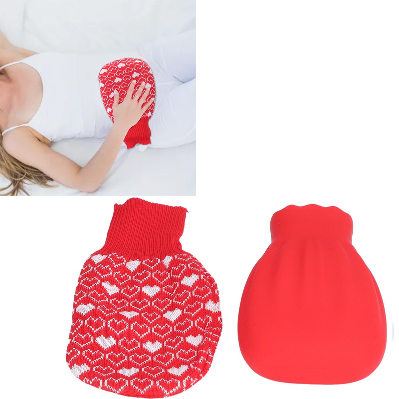 Hot Water Bottle Silicone Explosion Proof Hot Water Bag with