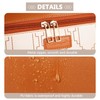 Premium PU Leather Waterproof Makeup Organizer Bag with Dividers,Handle, and