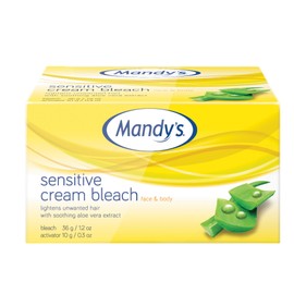 Mandy’s Sensitive Cream Bleach – For Face, Arms and Body 36g + 12g
