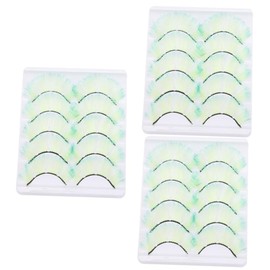 Ipetboom 3sets Eyelash Extension Supplies Comfortable Fake Eyelashes for Women Reusable 5pairs*3