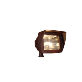 3W LED Low Voltage Landscape Lighting Flood Light Rust Finish