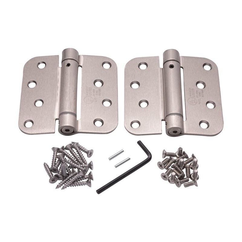 Hinge Outlet Adjustable Spring Hinges, 4 Inch with 5/8 Inch