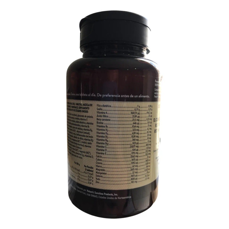 Natures Sunshine Mega-chel 90tabs Sabor Neutro