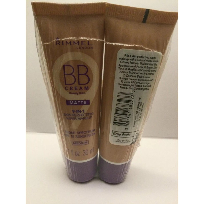 Rimmel LOT OF 4 Rimmel BB Cream Matte 9-in-1 Skin