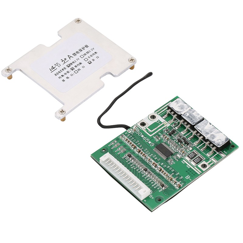 14S 30A Lithium Battery Protection BMS PCB Board with Balance