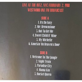 GUNS N ROSES : LIVE AT THE RITZ NYC - NEW SEALED LTD EDITION 500 COPIES VINYL LP