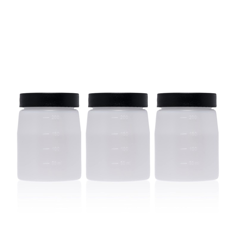 Bronze Tan Replacement Cups with Lids (3Pack) - 200ml Storage
