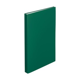 Lihit Lab Mutual Clear Book A4 S Shape, 40 Pockets, Deep Green N2401-7