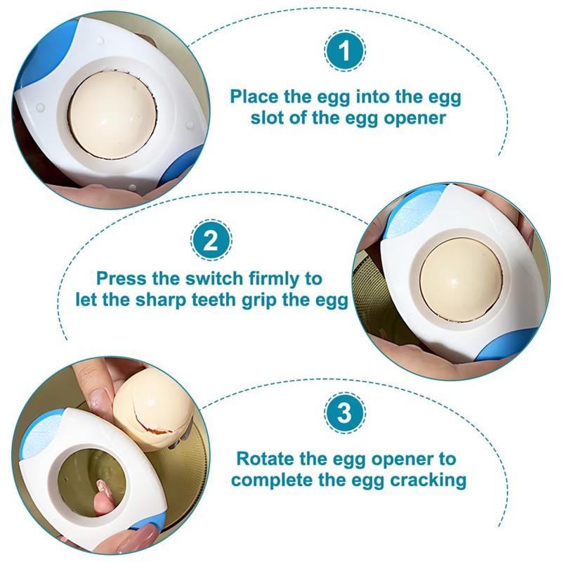 Egg Shell Opener, Egg Shell Peeler Quickly Cutting Eggshell Practical