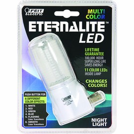 Feit Electric NL7/LED Color Changing LED Night Light, 4"H x 1.4"D