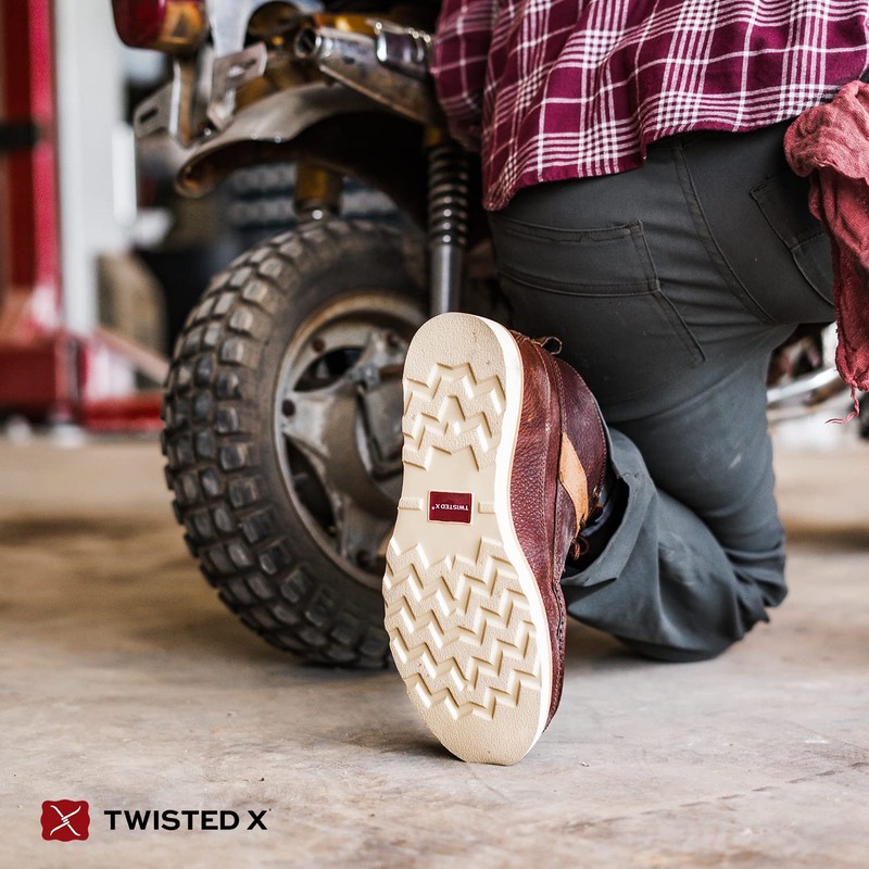 Twisted X Men's 4" Work Wedge Sole Boot, Round Toe
