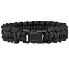 Parachute Cord Survival Bracelet Black, s