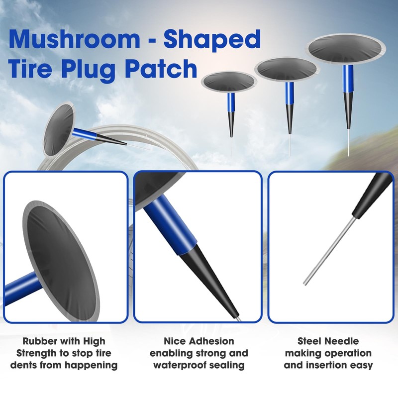 Airsnigi 36Pcs Tire Repair Patch Tool Kit