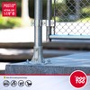 DooToo Chain Link Fence Post Flange - 2" Heavy Duty
