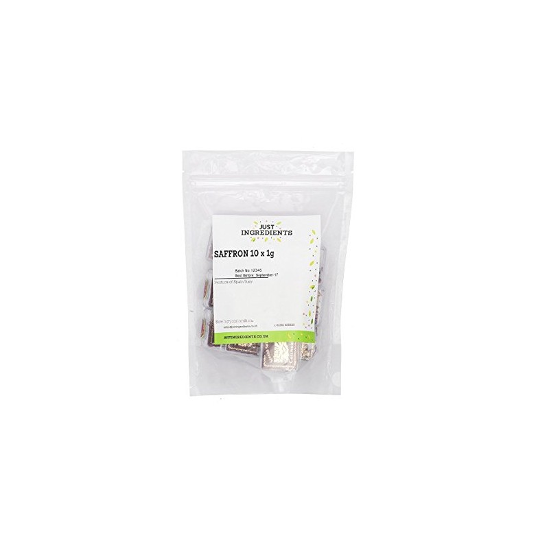 Premier Spanish Saffron 10g TIN Packaging by JustIngredients