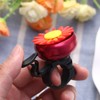 VORCOOL Bicycle Bell Bicycle Bell Flower Motifs Children's Handlebar Alarm