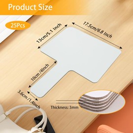 QTLCOHD 25 Pack 5 x 7 Inch Dry Erase Answer Paddle, Hand Held White Boards for Students, Mini Double Sided Auction Paddles for Classroom, Teaching, Office