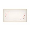 Le Creuset L‘Amour Rectangular Hostess Tray, White w/heart decals, NEW