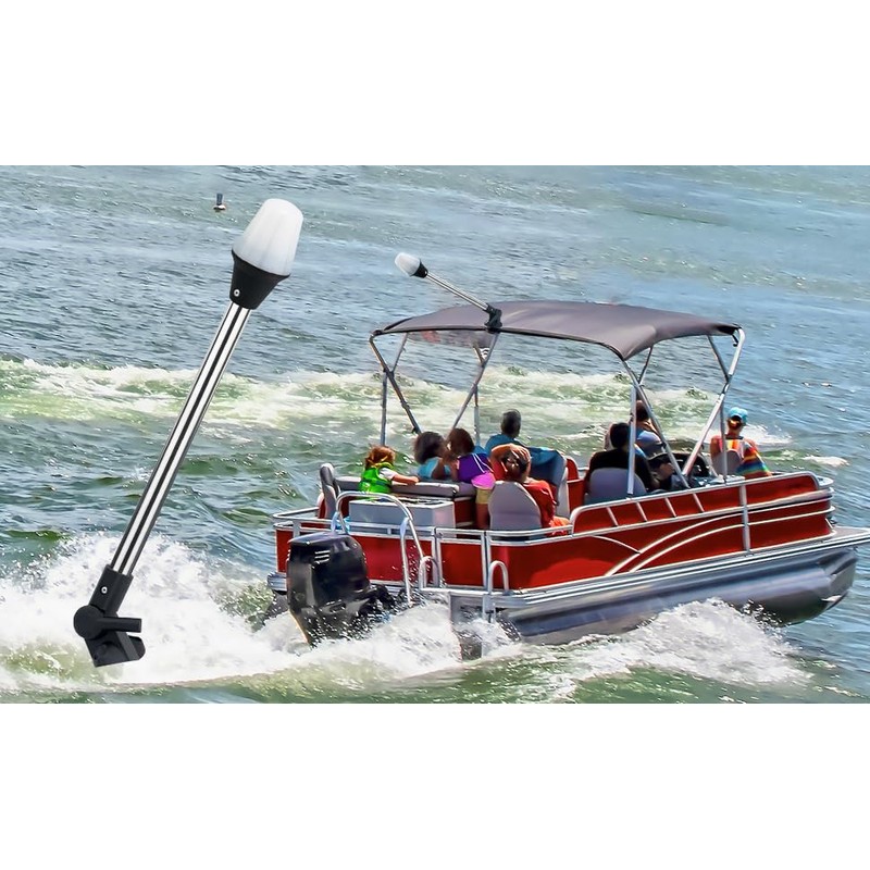 CLGMarine Stern Lights for Boats,All Round Led Anchor Light,Bimini Top