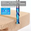 EANOSIC 5PCS Spiral Router Bits Up/Down Cut Compression Bit 1/4