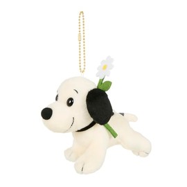 Sekiguchi Snoopy Keychain Mascot, First Snoopy with Ball Chain, Plush Toy Keychain