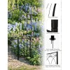 Unbranded 8' Metal Garden Arbor Arch with Gate Trellis for