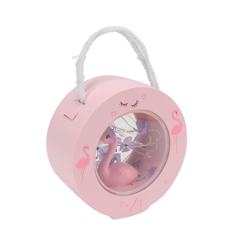 Flamingo Lamp Wall Mountable Double Sided Transparent Romantic Battery Powered