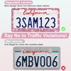 QUANQIUFEI 2 Pack Bling License Plate Frames for Women, Sparkly