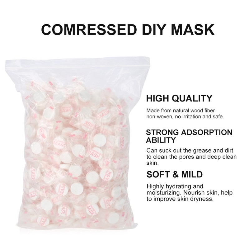 500pcs bag Disposable Facial Mask NOn Woven Compressed Face Mask