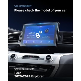 WEIPIN for 2020-2024 Explorer 8 inch Screen Protector for 2020 2021 2022 2023 2024 Explorer Accessories 9H Hardness Tempered Glass- HD