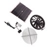 18V 12W Solar Exhaust Fan Kit Waterproof DC Brushless Round