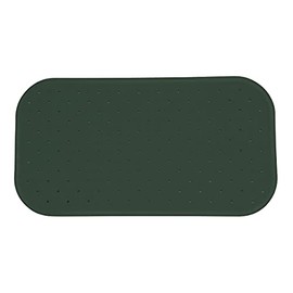 MSV Premium Shower, Bath mat, Antibacterial Non-Slip with Suction Cups, Dark Green, Smells of Roses, Approx. 36 x 65 cm, Washable at 60 °C, Vert Foncé, Unique