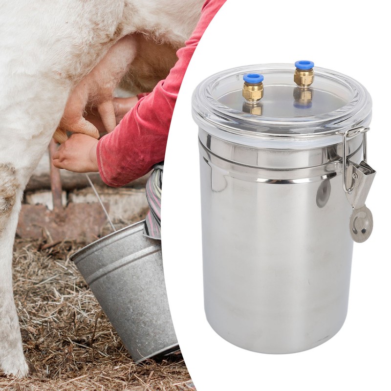 Manual Milking Machine 2L Capacity Convenient Control Portable Cow Hand