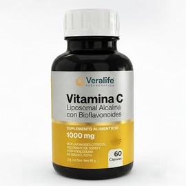 VeraLife | Suplemento Alimenticio - 60 Cápsulas | Bioflavonoides - Ascorbato de sodio - Lecitina de girasol y Fosfatildilcolina | 100gr Multivitaminic