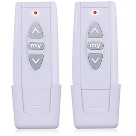 Two Replacement for 1810630 Telis 1 Pure 1 Channel 433.42 MHz Remote Control Only for Electric Blinds and Roller Shutters