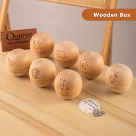 Teacher Appreciation Gifts for Women Men,Thoughtful Birthday Graduation Retirement Thank You Gifts from Student for Teacher's Day Thanksgiving Christmas,Wooden Round Box with Funny Cards & Coin