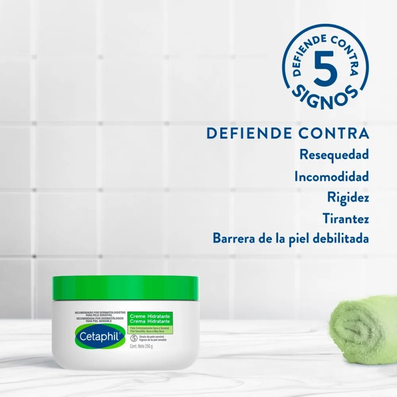 Crema Hidratante Corporal Cetaphil Piel Sensible Seca 250g Día Noche