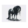Large 'Gothic Zombie Horse ' Temporary Tattoo (TO00074495)